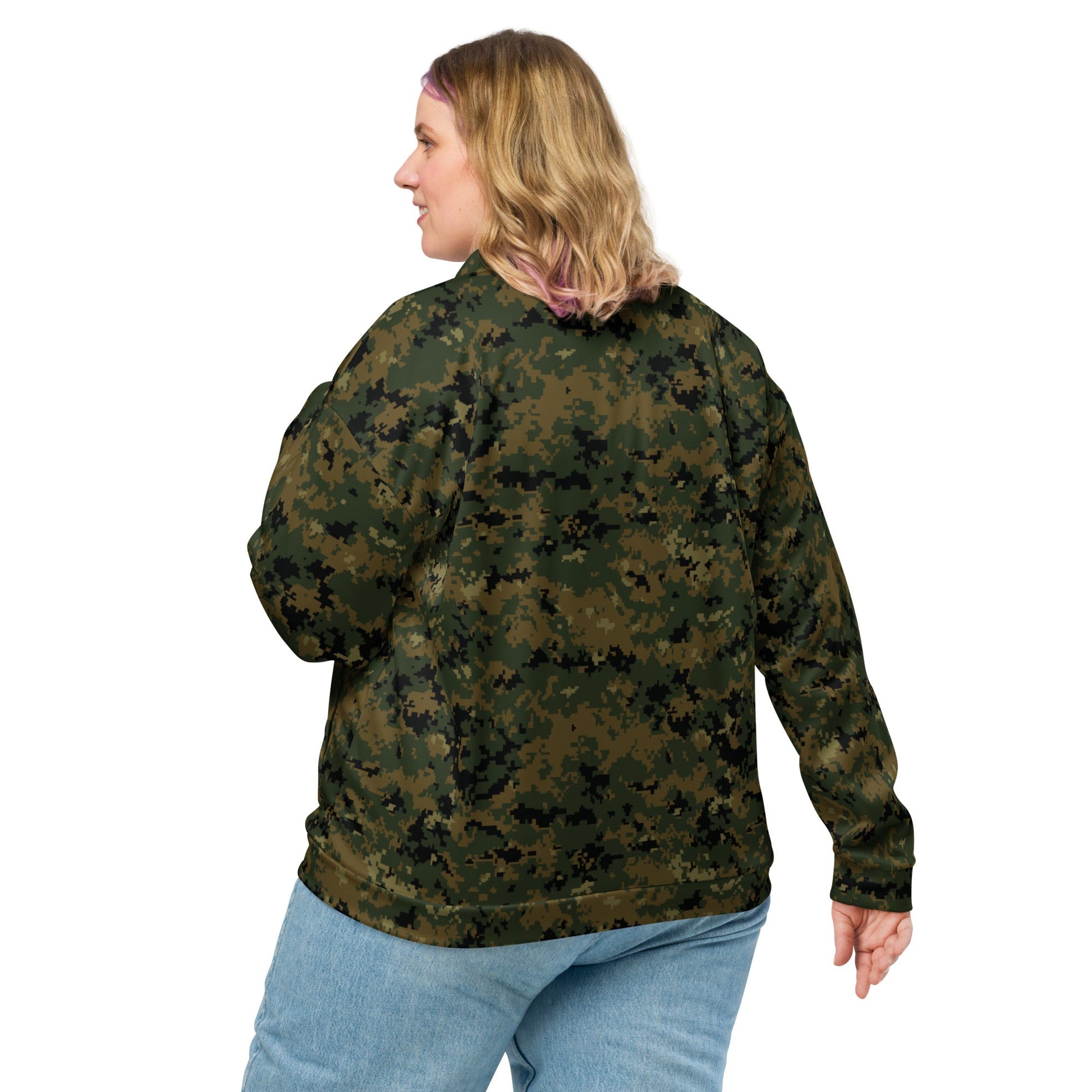 American Digital Woodland CAMO Unisex Bomber Jacket - Jackets