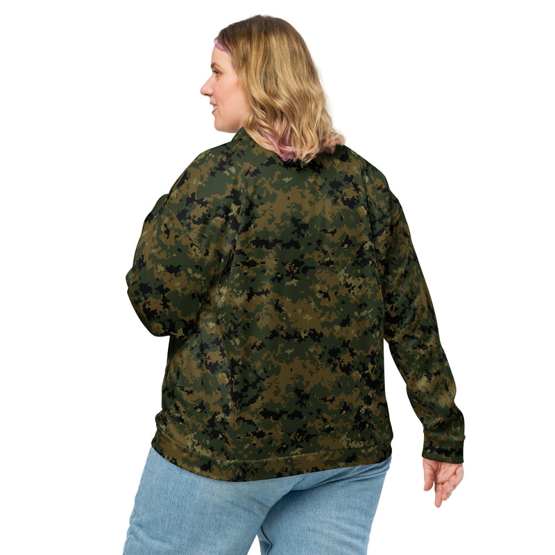 Digital Woodland CAMO Unisex Bomber Jacket