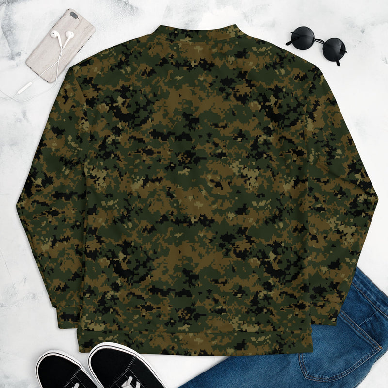 Digital Woodland CAMO Unisex Bomber Jacket