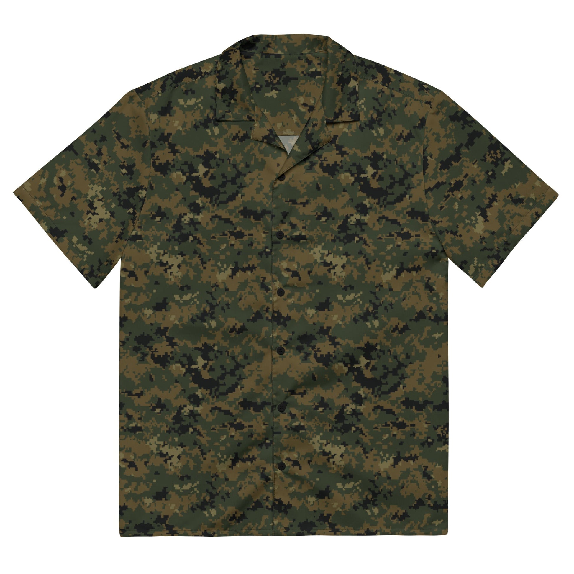 American Digital Woodland CAMO Unisex button shirt 2XS Button Shirts