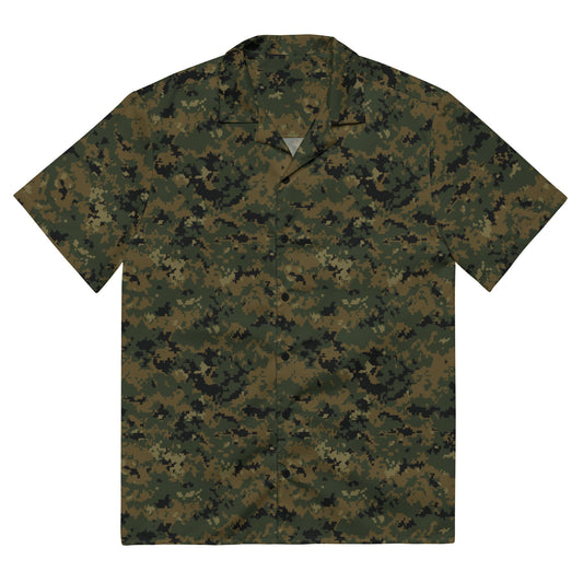 American Digital Woodland CAMO Unisex button shirt 2XS Button Shirts