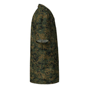 Digital Woodland CAMO Unisex Short-Sleeve Button Shirt - Button-Up