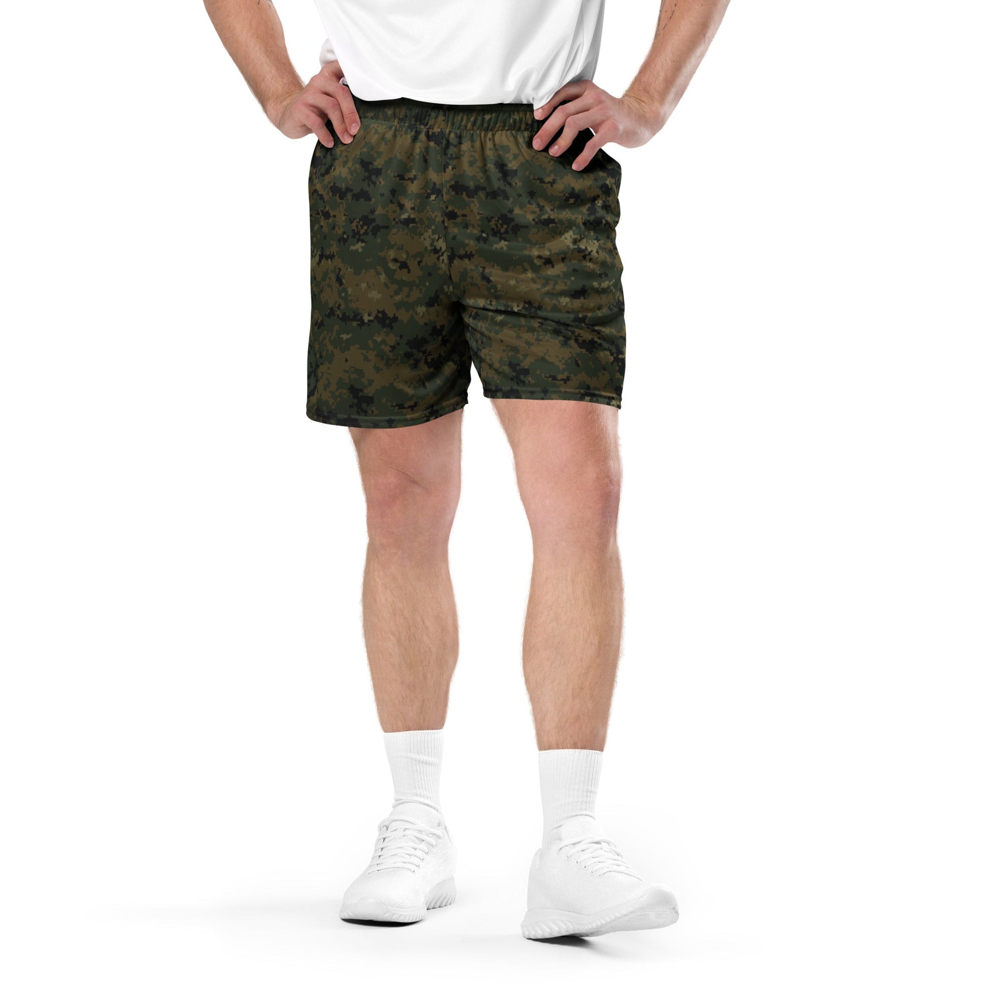 American Digital Woodland CAMO Unisex mesh shorts - 2XS - Mesh Shorts