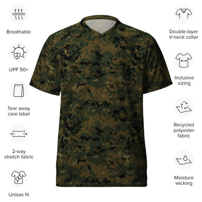 American Digital Woodland CAMO unisex sports jersey Sports Jerseys