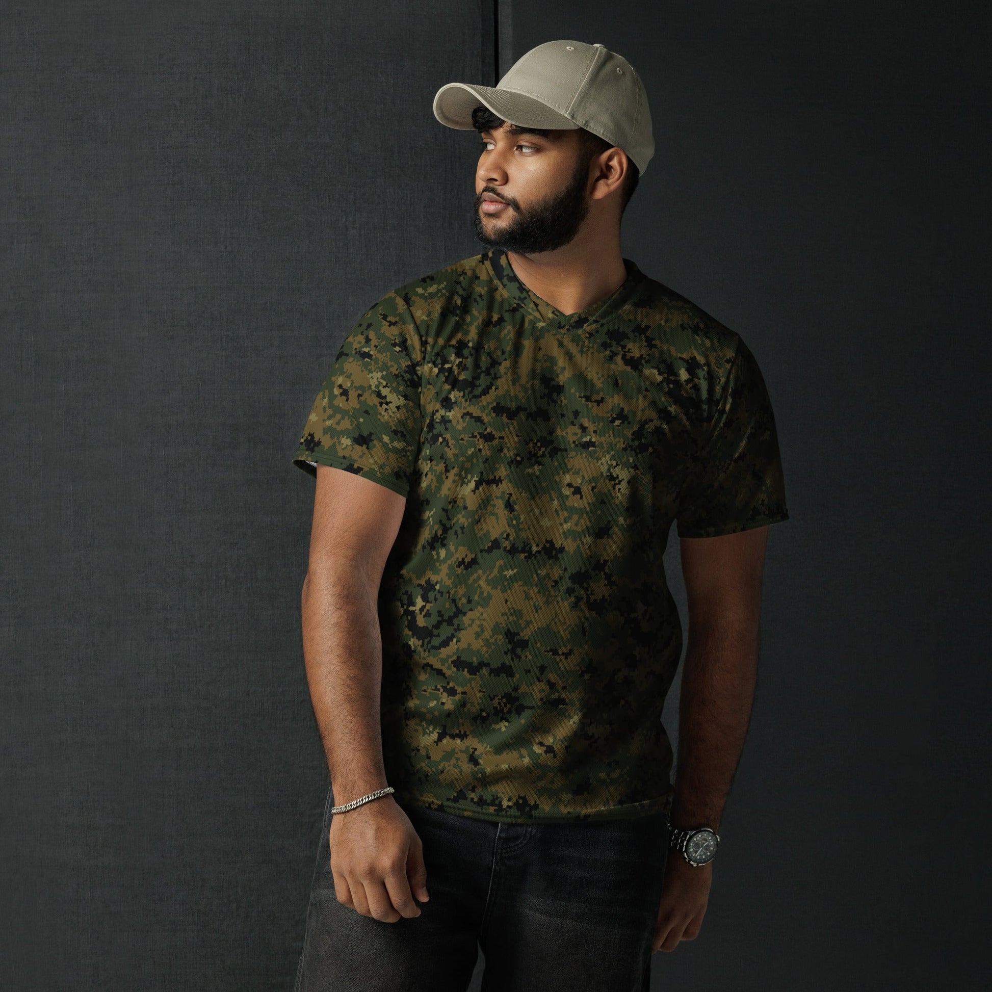 American Digital Woodland CAMO unisex sports jersey Sports Jerseys