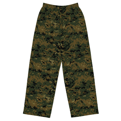 American Digital Woodland CAMO unisex wide leg pants 2XS Wide Pants