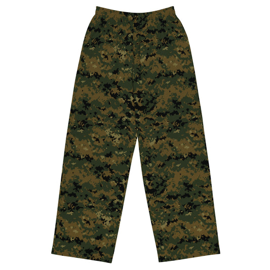 American Digital Woodland CAMO unisex wide leg pants 2XS Wide Pants