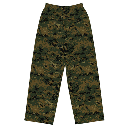 Digital Woodland CAMO Unisex Wide-Leg Leisure Pants - 2XS - Pant