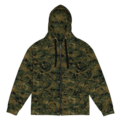 American Digital Woodland CAMO Unisex zip hoodie 2XS Zip Hoodies