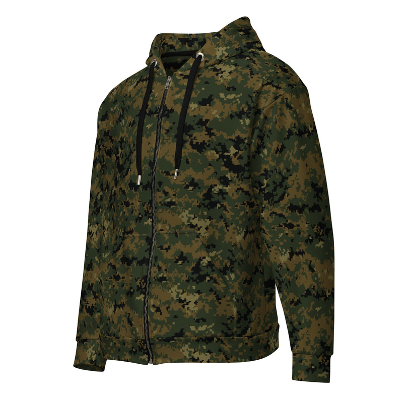 Digital Woodland CAMO Unisex Zip Hoodie