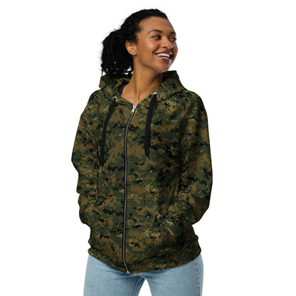 American Digital Woodland CAMO Unisex zip hoodie Zip Hoodies