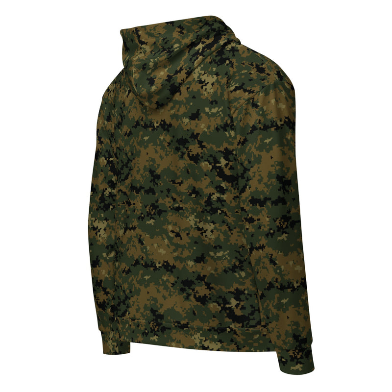 Digital Woodland CAMO Unisex Zip Hoodie