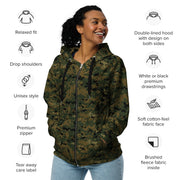 Digital Woodland CAMO Unisex Zip Hoodie