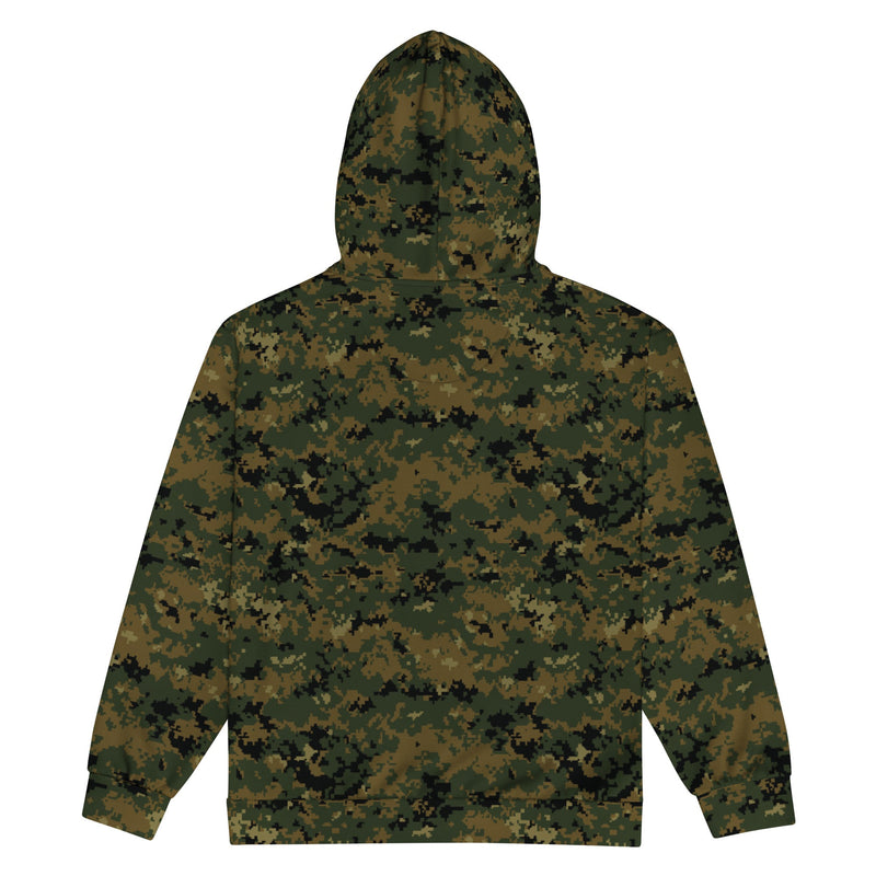Digital Woodland CAMO Unisex Zip Hoodie