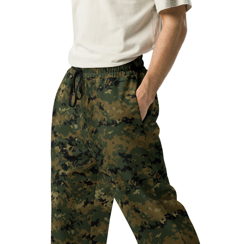 Digital Woodland CAMO Unisex Wide-Leg Joggers