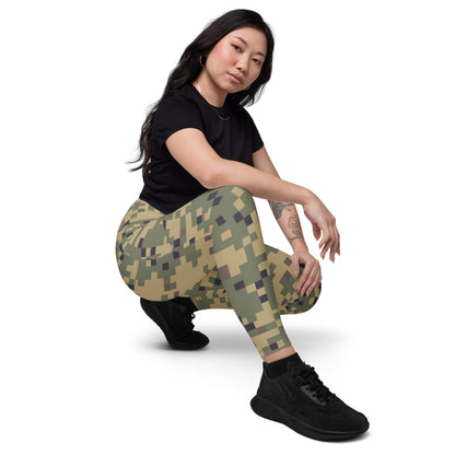 American Dual-Tex CAMO Leggings with pockets - Womens With Pockets