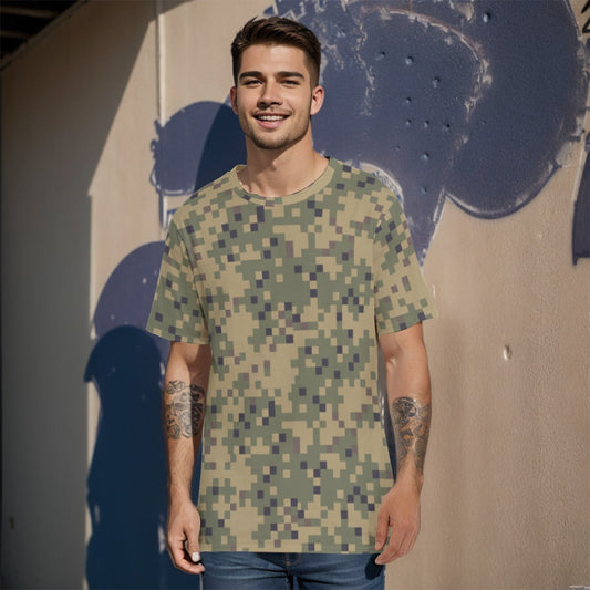 American Dual-Tex CAMO Men’s 100% Cotton T-Shirt - XS / White - Mens