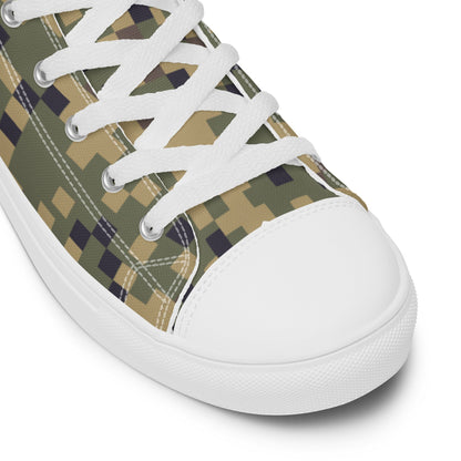 American Dual-Tex CAMO Men’s high top canvas shoes - Mens High Top Canvas Shoes