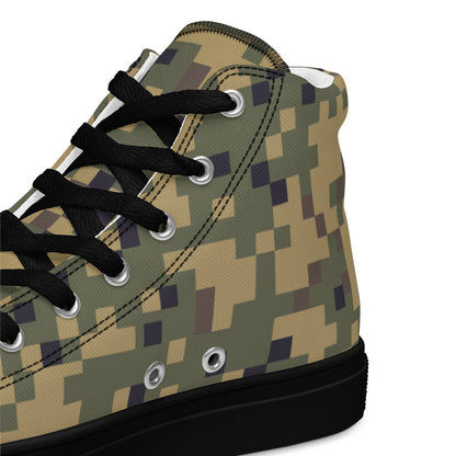 American Dual-Tex CAMO Men’s high top canvas shoes - Mens High Top Canvas Shoes