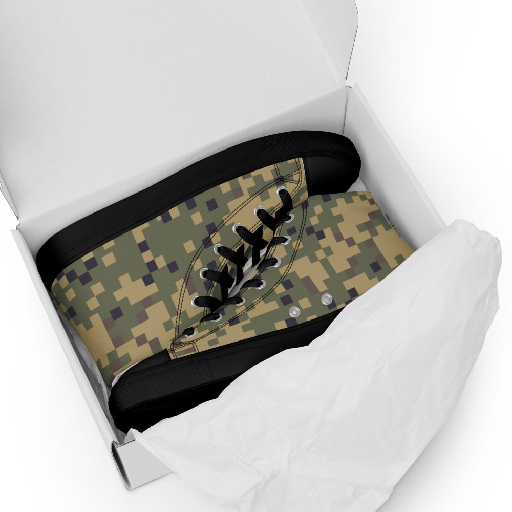 American Dual-Tex CAMO Men’s high top canvas shoes - Mens High Top Canvas Shoes