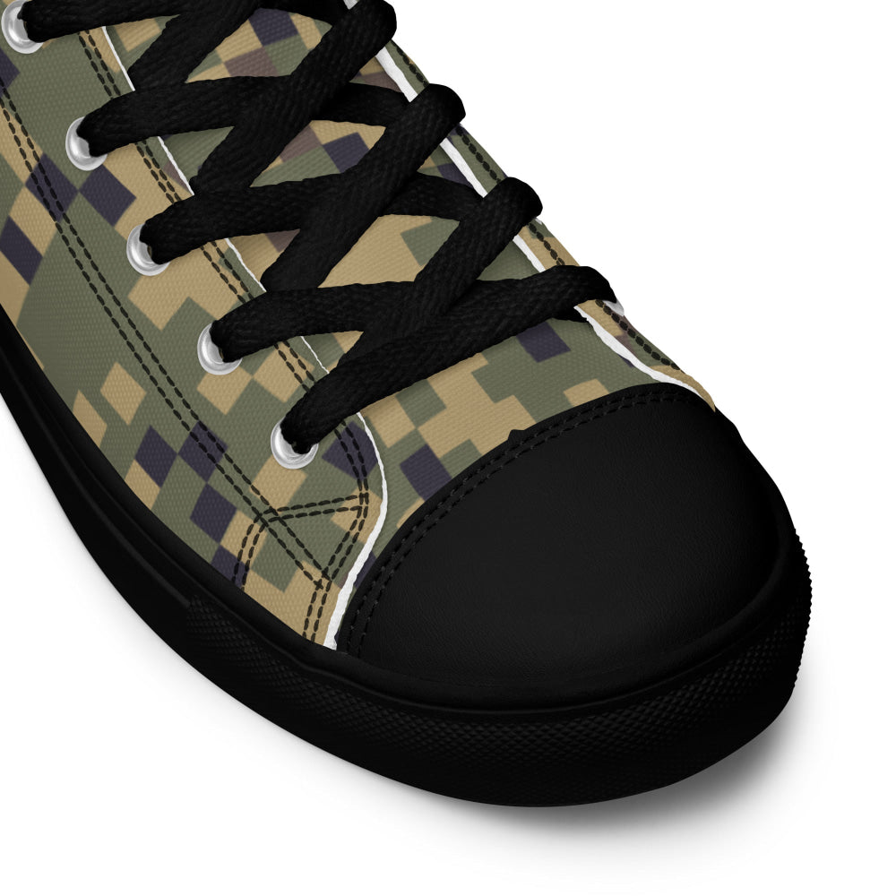 American Dual-Tex CAMO Men’s high top canvas shoes - Mens High Top Canvas Shoes