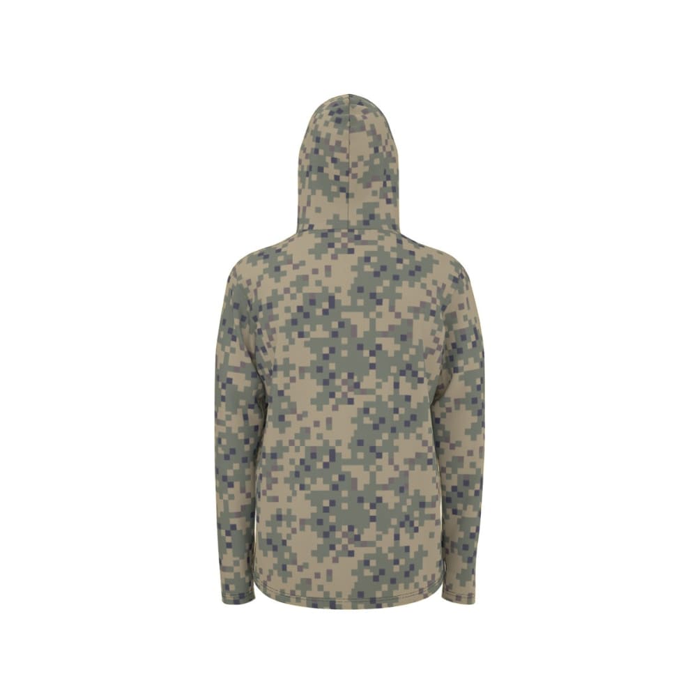 American Dual-Tex CAMO Men’s Sunscreen Sports Hoodie With Thumb Holes - Mens Sunscreen Sports Hoodie With Thumb Holes