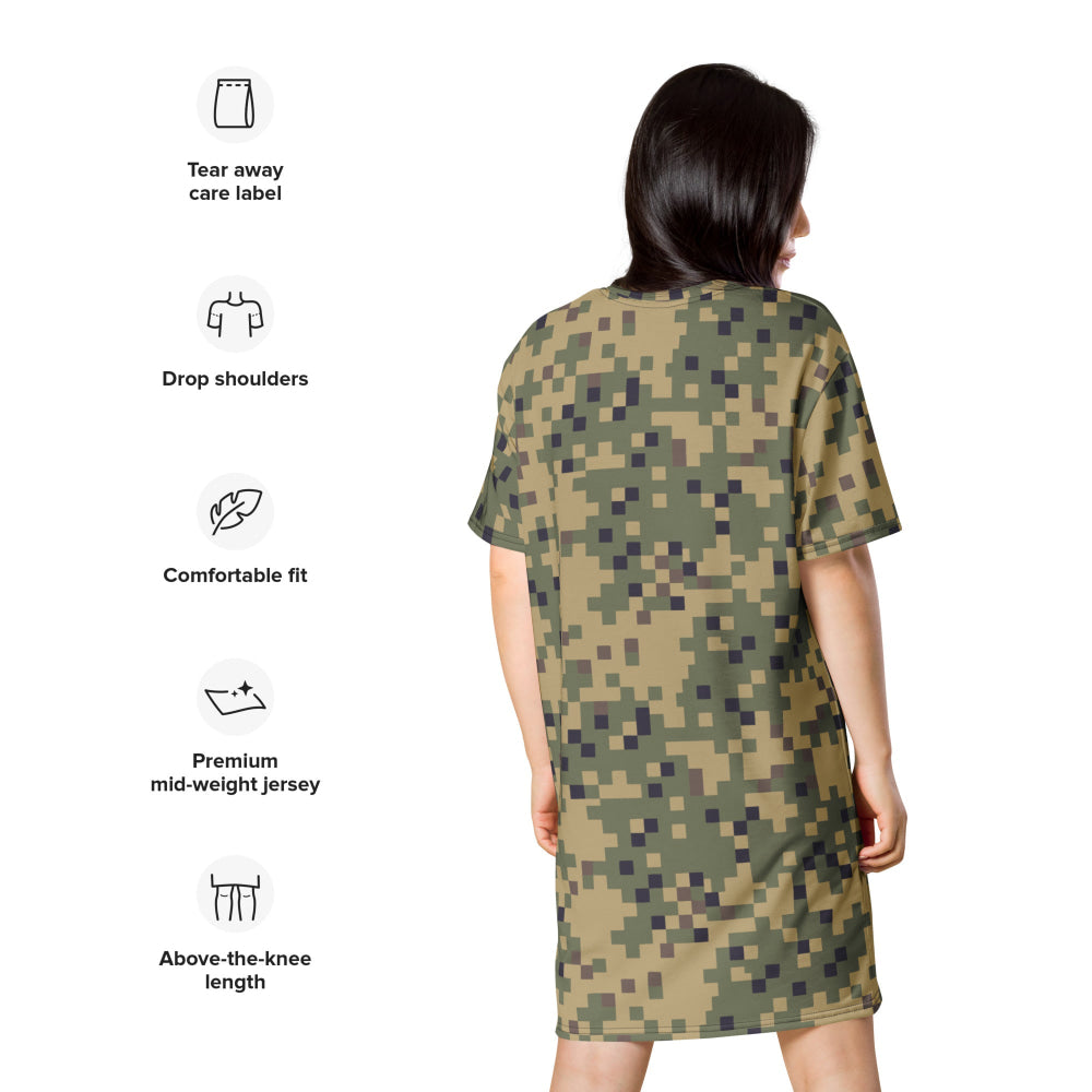 American Dual-Tex CAMO T-shirt dress - Womens T-Shirt Dress