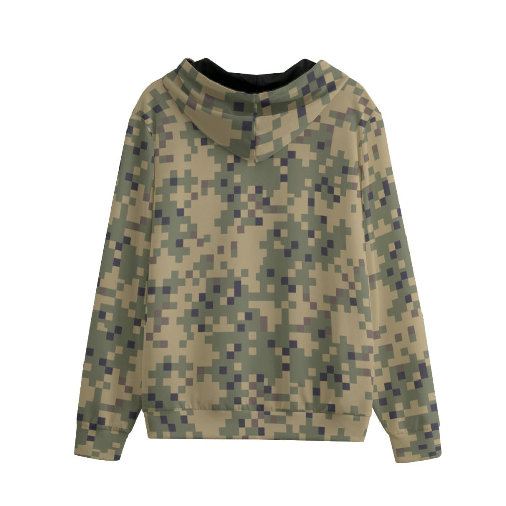 American Dual-Tex CAMO Unisex 100% Cotton Zip Hoodie