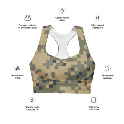 American Dual-Tex CAMO Women’s Longline sports bra - Womens Sports Bra