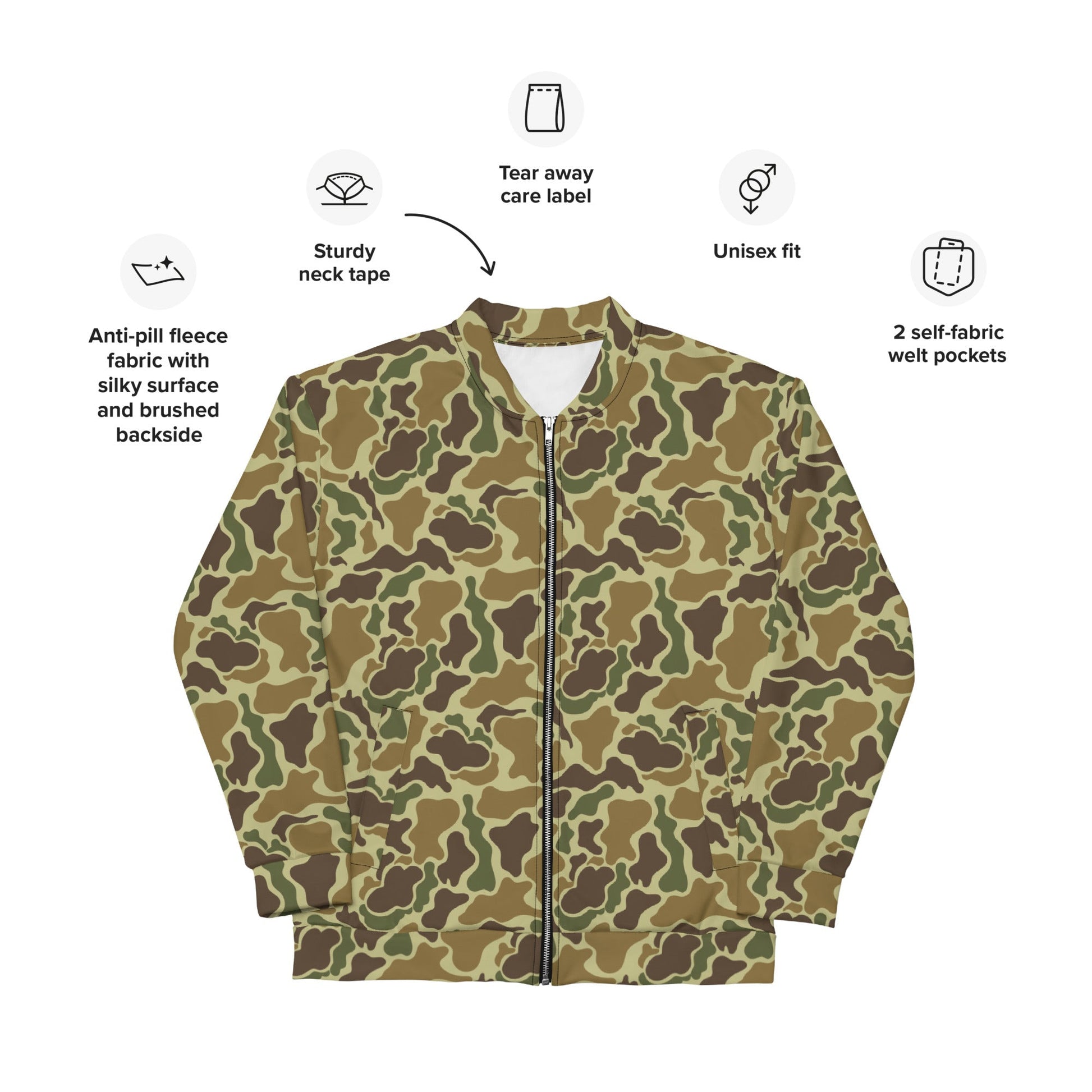 American Duck Hunter Advisor CAMO Unisex Bomber Jacket - Jackets