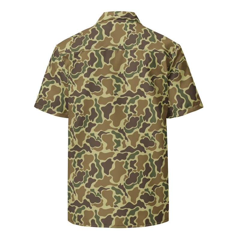 Duck Hunter Advisor CAMO Unisex Short-Sleeve Button Shirt - Button-Up