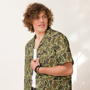 Duck Hunter Advisor CAMO Unisex Short-Sleeve Button Shirt - Button-Up
