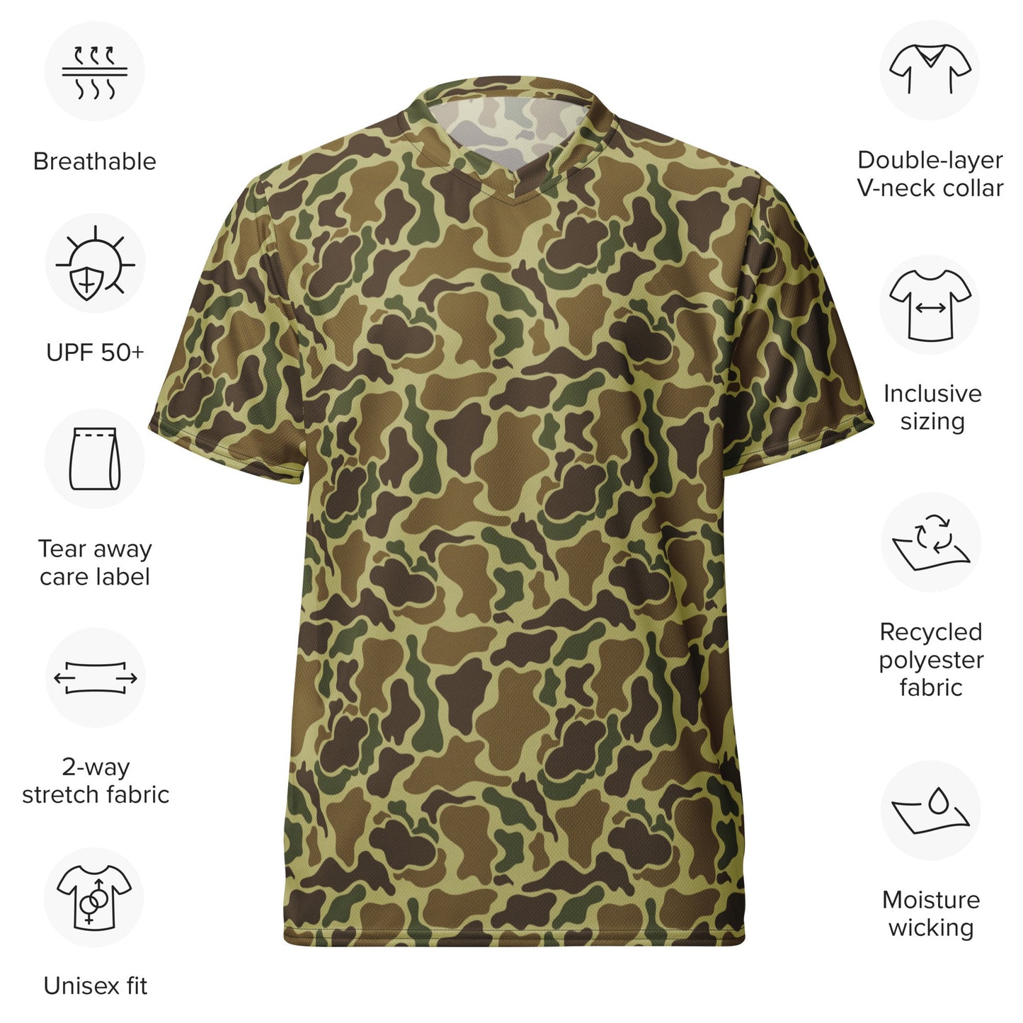 American Duck Hunter Advisor CAMO unisex sports jersey Sports Jerseys