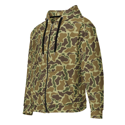 American Duck Hunter Advisor CAMO Unisex zip hoodie - Zip Hoodies