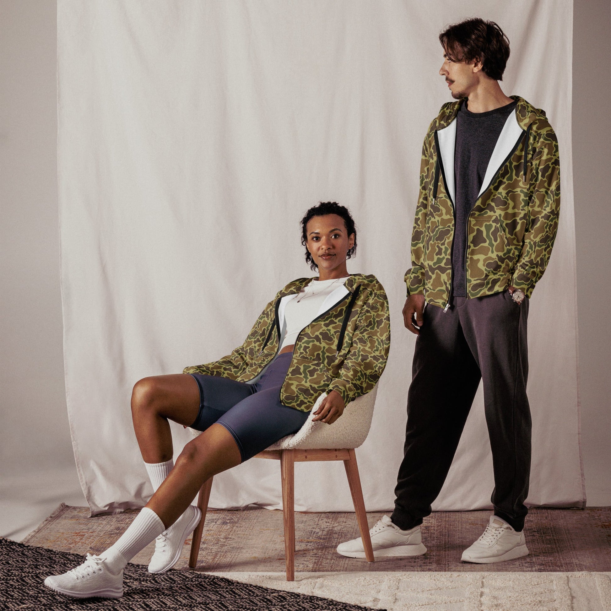 American Duck Hunter Advisor CAMO Unisex zip hoodie - Zip Hoodies