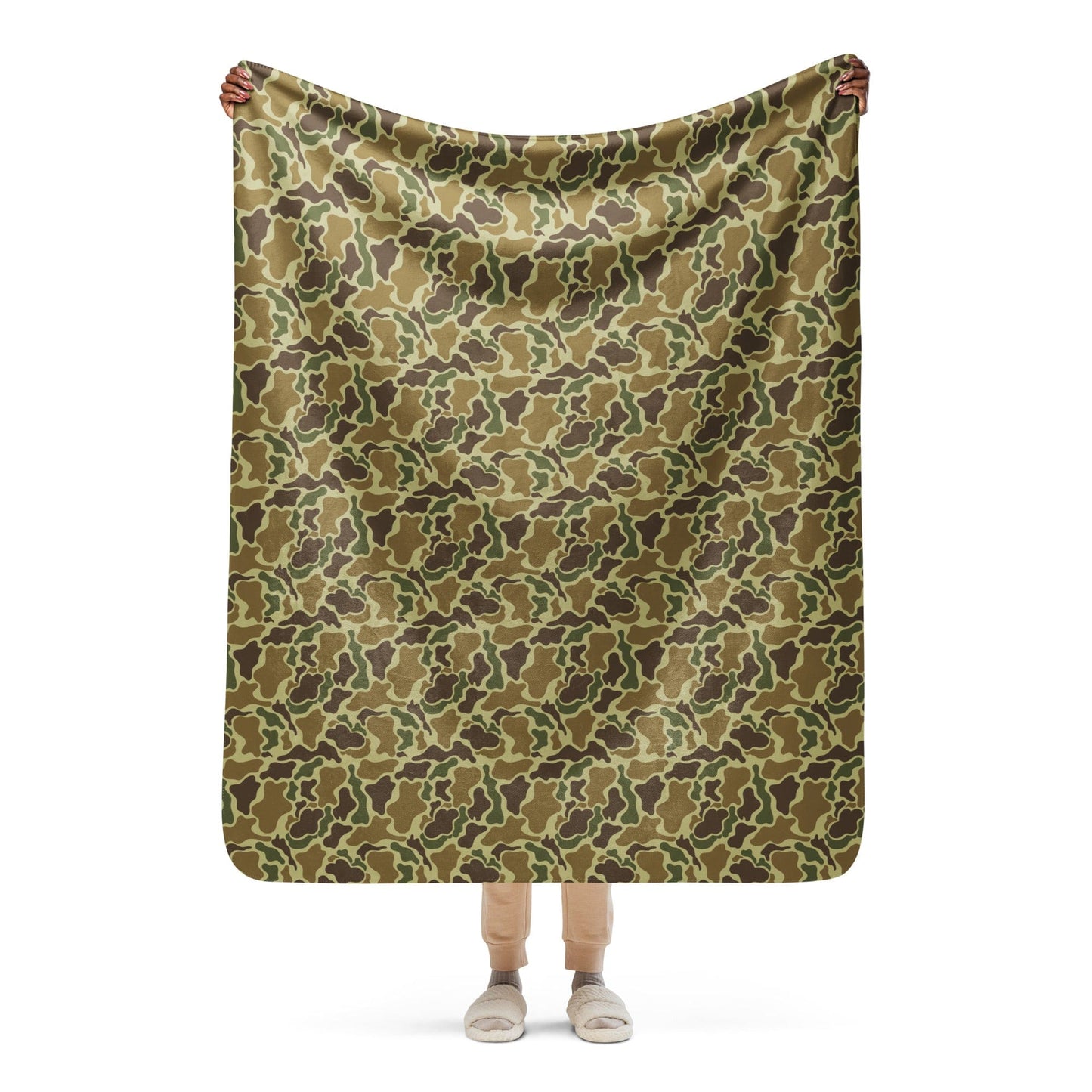 American Duck Hunter Advisor CAMO Sherpa blanket - 50″×60″ - Blankets