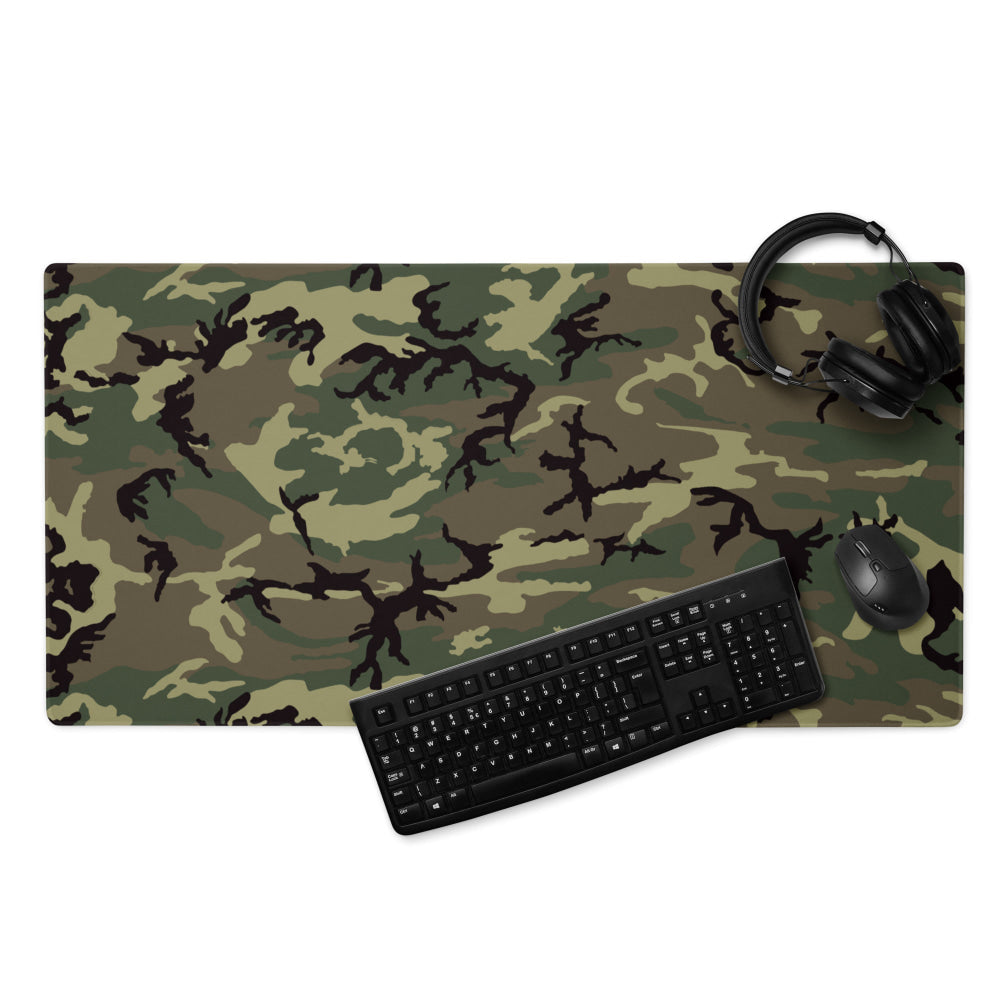 American ERDL Cold War RANGER Woodland CAMO Gaming mouse pad - 36″×18″ - Mouse Pad