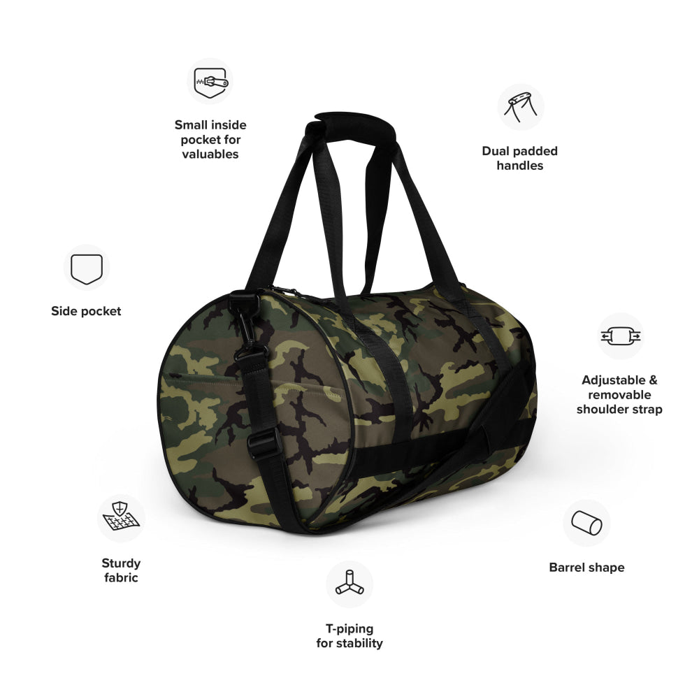 American ERDL Cold War RANGER Woodland CAMO gym bag - Gym Bag