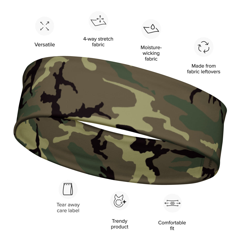 American ERDL Cold War RANGER Woodland CAMO Headband - M