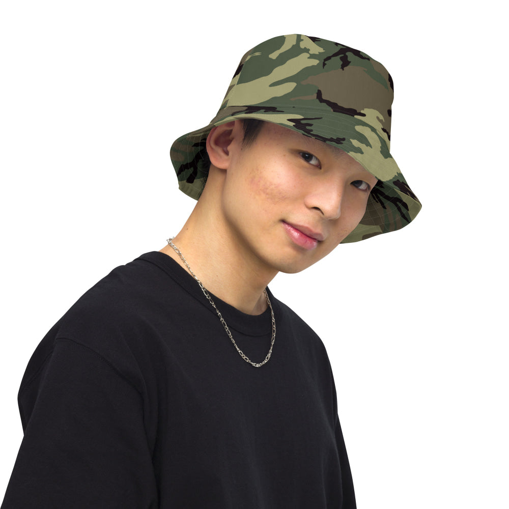 American ERDL Cold War RANGER Woodland CAMO Reversible bucket hat - Bucket Hat