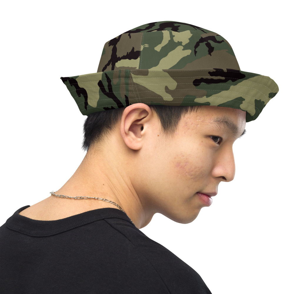 American ERDL Cold War RANGER Woodland CAMO Reversible bucket hat - Bucket Hat