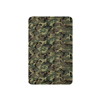 American ERDL Cold War RANGER Woodland CAMO Sherpa blanket - Blanket