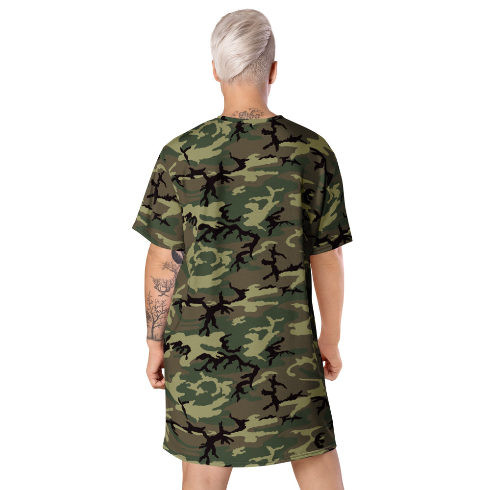 American ERDL Cold War RANGER Woodland CAMO T-shirt dress - Womens T-Shirt Dress