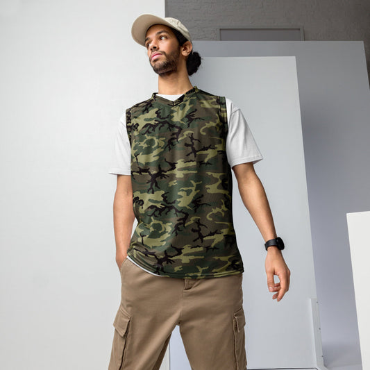 American ERDL Cold War RANGER Woodland CAMO unisex basketball jersey - 2XS - Unisex Basketball Jersey