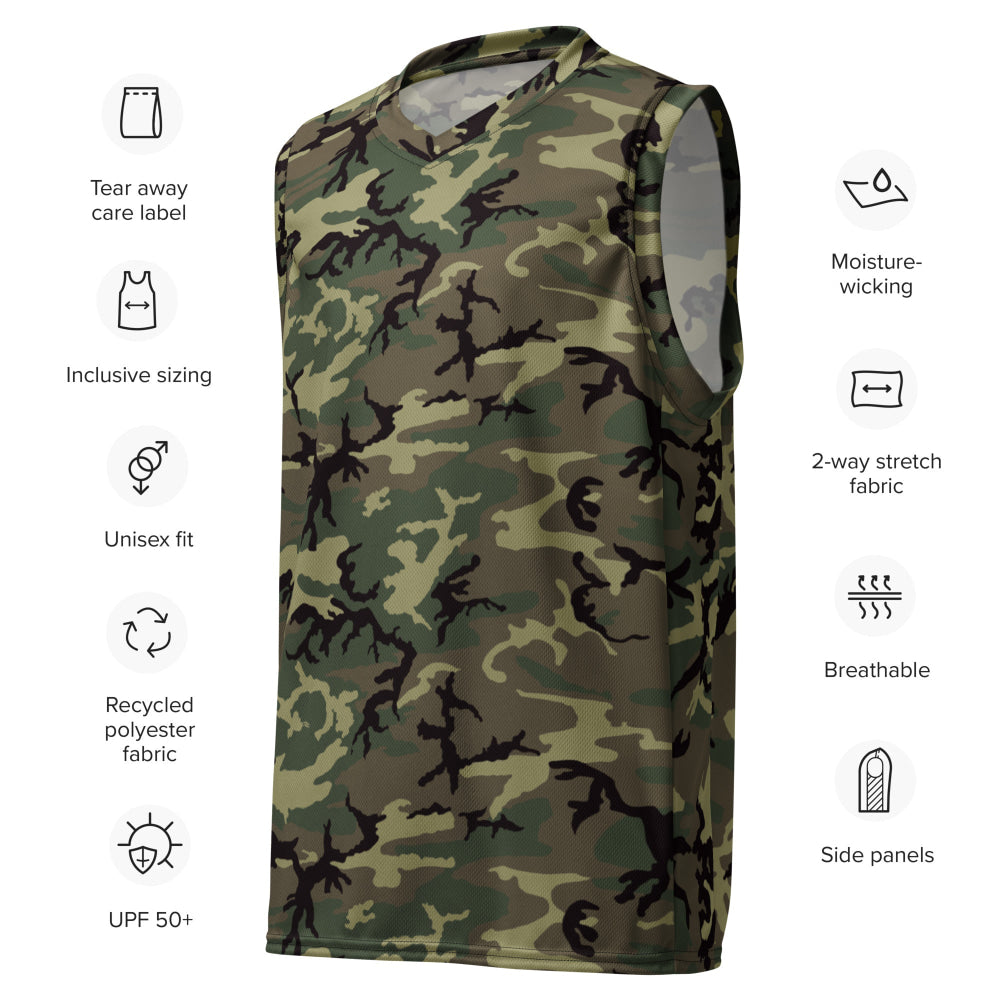 American ERDL Cold War RANGER Woodland CAMO unisex basketball jersey - Unisex Basketball Jersey