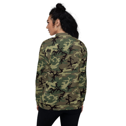 American ERDL Cold War RANGER Woodland CAMO Unisex Bomber Jacket