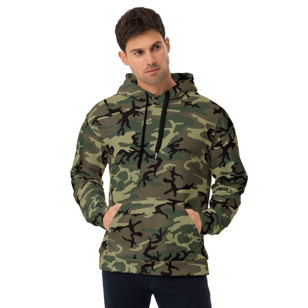 American ERDL Cold War RANGER Woodland CAMO Unisex Hoodie - 2XS