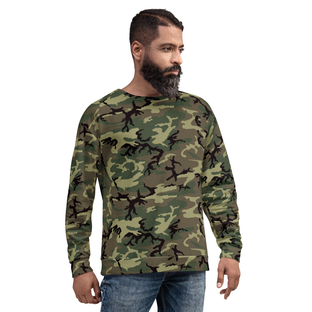 American ERDL Cold War RANGER Woodland CAMO Unisex Sweatshirt