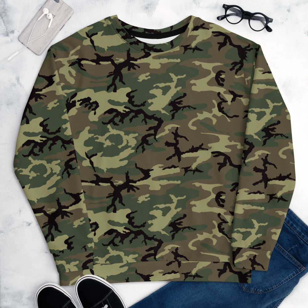 American ERDL Cold War RANGER Woodland CAMO Unisex Sweatshirt