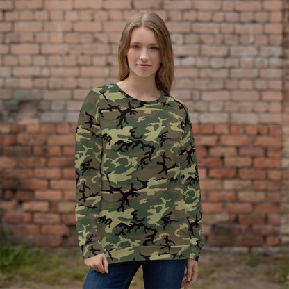 American ERDL Cold War RANGER Woodland CAMO Unisex Sweatshirt